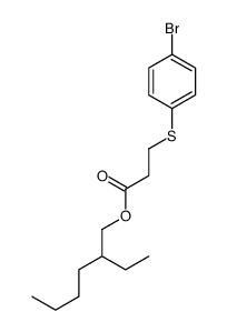 Propanoic acid, 3-[(4-bromophenyl)thio]-, 2-ethylhexyl ester 结构式