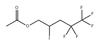 4,4,5,5,5-五氟-2-碘-1-戊醇乙酸酯 结构式