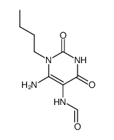 N-(6-氨基-1-丁基-1,2,3,4-四氢-2,4-二氧代-5-嘧啶基)甲酰胺 结构式