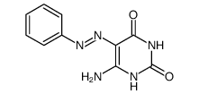 6-氨基-5-(2-苯基偶氮基)-2,4(1H,3H)-嘧啶二酮 结构式