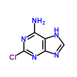 2-氯-6-氨基嘌呤 结构式