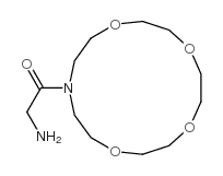 N-(氨基乙酰基)-1-氮杂-4,7,10,13-四氧杂环十五烷 结构式