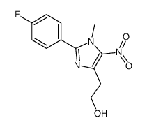 2-(4-氟苯基)-1-甲基-5-硝基-1H-咪唑-4-乙醇 结构式