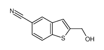 2-(羟甲基)苯并[b]噻吩-5-甲腈 结构式