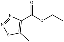 5-甲基-1,2,3-噻二唑-4-羧酸乙酯 结构式
