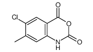 6-氯-7-甲基-2H-3,1-苯并恶嗪-2,4(1H)-二酮 结构式