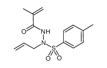2-Propenoic acid, 2-methyl-, 2-[(4-methylphenyl)sulfonyl]-2-(2-propen-1-yl)hydrazide 结构式