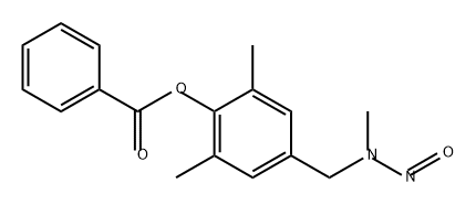 Phenol, 2,6-dimethyl-4-[(methylnitrosoamino)methyl]-, 1-benzoate 结构式