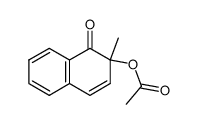 2-乙酰氧基-2-甲基-1(2H)-萘酮 结构式
