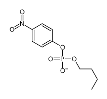 Phosphoric acid, monobutyl mono(4-nitrophenyl) ester 结构式