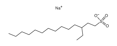 3-乙基-1-十四烷磺酸钠 结构式