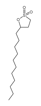 1,2-Oxathiolane, 5-undecyl-, 2,2-dioxide 结构式