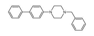 Piperazine, 1-[1,1'-biphenyl]-4-yl-4-(phenylmethyl)- 结构式