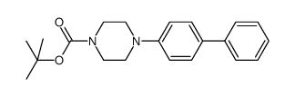 1-Piperazinecarboxylic acid, 4-[1,1'-biphenyl]-4-yl-, 1,1-dimethylethyl ester 结构式