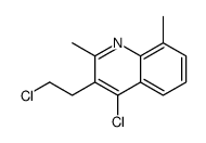 4-氯-3-(2-氯乙基)-2,8-二甲基喹啉 结构式