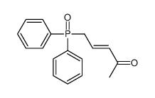 3-Penten-2-one, 5-(diphenylphosphinyl)-, (3E)- 结构式