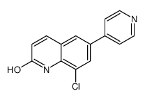 8-氯-6-(4-吡啶基)-2(1H)-喹啉酮 结构式
