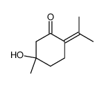5-羟基-5-甲基-2-(1-甲基亚乙基)环己酮 结构式