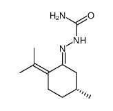 2-[(R)-5-Methyl-2-(1-methylethylidene)cyclohexylidene]hydrazinecarboxamide 结构式