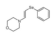 Morpholine, 4-[(1E)-2-(phenylseleno)ethenyl]- 结构式