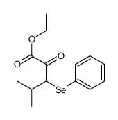 Pentanoic acid, 4-methyl-2-oxo-3-(phenylseleno)-, ethyl ester 结构式
