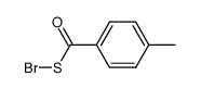 Benzenecarbothioic acid, 4-methyl-, anhydrosulfide with thiohypobromous acid 结构式