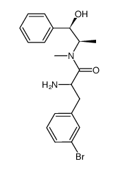 Benzenepropanamide, α-amino-3-bromo-N-[(1R,2R)-2-hydroxy-1-methyl-2-phenylethyl]-N-methyl- 结构式