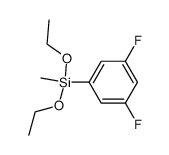 Benzene, 1-(diethoxymethylsilyl)-3,5-difluoro- 结构式