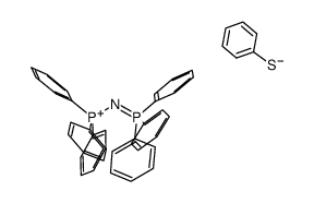 Phosphorus(1+), triphenyl(P,P,P-triphenylphosphine imidato-κN)-, (T-4)-, salt with benzenethiol (1:1) 结构式