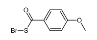 Benzenecarbothioic acid, 4-methoxy-, anhydrosulfide with thiohypobromous acid 结构式