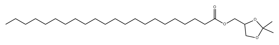 Docosanoic acid, (2,2-dimethyl-1,3-dioxolan-4-yl)methyl ester 结构式