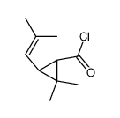 2,2-dimethyl-3R-(2'-methyl-1'-propenyl)-cyclopropane-1R-carboxylic acid chloride 结构式