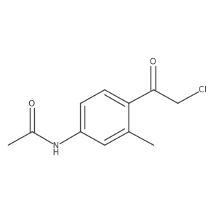 N-[4-(2-氯乙酰基)-3-甲基苯基]乙酰胺 结构式