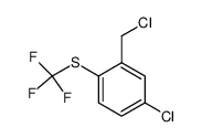 4-氯-2-(氯甲基)-1-[(三氟甲基)硫代]苯 结构式