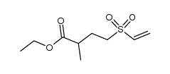 4-(乙烯基磺酰基)-2-甲基丁酸乙酯 结构式