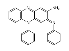 2-Phenazinamine, 3,5-dihydro-5-phenyl-3-(phenylimino)- 结构式
