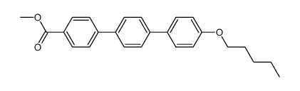 4''-(戊氧基)-[1,1':4',1''-三联苯]-4-甲酸甲酯 结构式