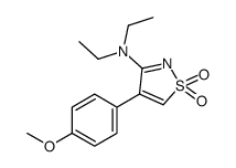 3-Isothiazolamine, N,N-diethyl-4-(4-methoxyphenyl)-, 1,1-dioxide 结构式
