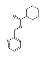 Cyclohexanecarboxylic acid, 2-pyridinylmethyl ester 结构式