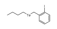 1-[(丁基碲基)甲基]-2-碘苯 结构式