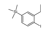 2-乙基-1-碘-4-(三甲基硅基)苯 结构式