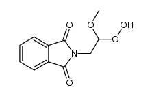 2-(2-氢过氧基-2-甲氧基乙基)异吲哚啉-1,3-二酮 结构式