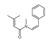 2-Butenamide, N,3-dimethyl-N-[(1E)-2-phenylethenyl]- 结构式