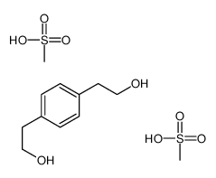 1,4-苯叉基二(乙烷-2,1-叉基)二甲磺酸负离子 结构式