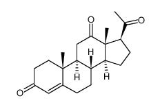 孕甾-4-烯-3,12,20-三酮 结构式