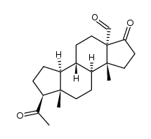 (1S,3aS,3bS,5aR,8aR,8bS,10aS)-1-Acetyltetradecahydro-8a,10a-dimethyl-6-oxodicyclopenta[a,f]naphthalene-5a(1H)-carboxaldehyde 结构式