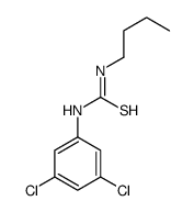 N-丁基-N'-(3,5-二氯苯基)硫脲 结构式