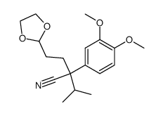 1,3-Dioxolane-2-butanenitrile, α-(3,4-dimethoxyphenyl)-α-(1-methylethyl)- 结构式