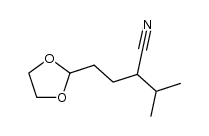 1,3-Dioxolane-2-butanenitrile, α-(1-methylethyl)- 结构式