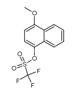 4-甲氧基-1-萘基三氟甲磺酸酯 结构式